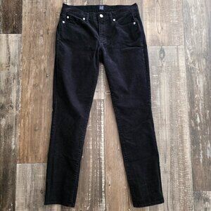 Gap Denim Black True Skinny Corduroy Women's Size 27 Regular